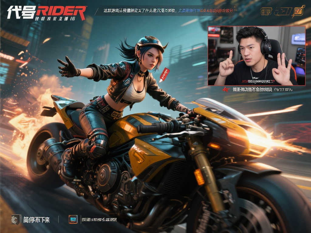 机车美少女RPG《代号RIDER》上线！骑行中感受别样风情