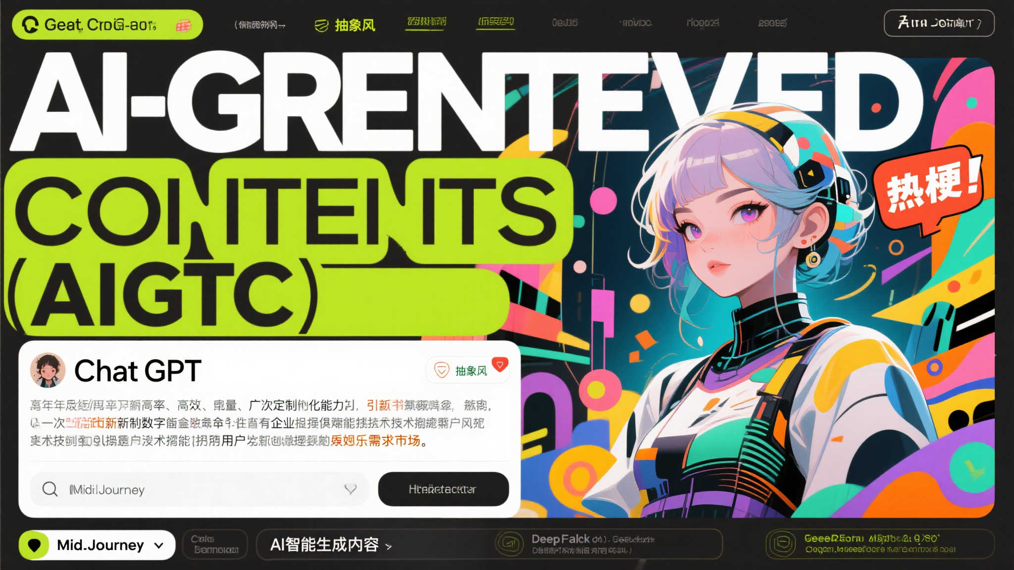 AIGC如何通过热梗与抽象创意在互联网站稳脚跟? 近年来,从ChatGPT到MidJour