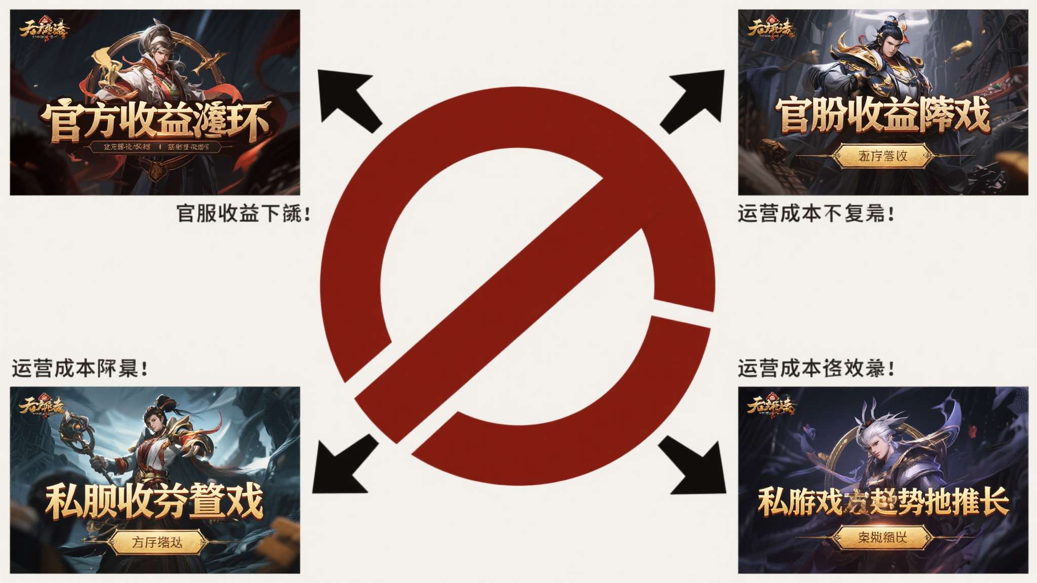这一系列操作形成了一个恶性闭环：官服收益下滑 → 运营成本难以覆盖 → 官方被迫